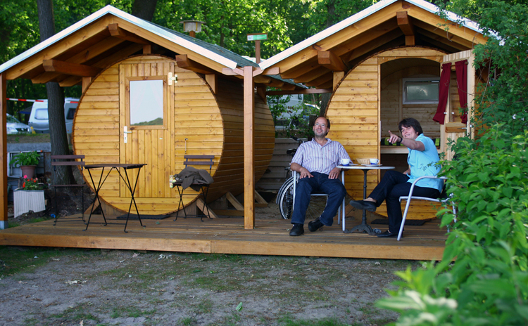 Weinfaß Campingpark Sanssouci